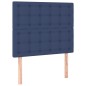 vidaXL Giroletto a Molle con Materasso Blu 90x200 cm inTessuto