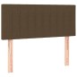 vidaXL Giroletto a Molle con Materasso Marrone Scuro 90x190cm Tessuto