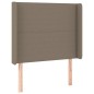 vidaXL Giroletto a Molle con Materasso Tortora 90x190 cm in Tessuto