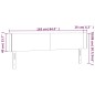 Testiera a LED Grigio Chiaro 163x16x78/88 cm in Tessuto