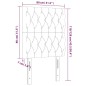 Testiera a LED Blu 80x7x118/128 cm in Tessuto Testiera a LED Blu 80x7x118/128 cm in Tessuto