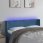 vidaXL Testiera a LED Blu Scuro 147x16x78/88 cm in Velluto vidaXL Testiera a LED Blu Scuro 147x16x78/88 cm in Velluto