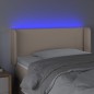 Testiera Cappuccino a LED 103x16x78/88 cm in Similpelle Testiera Cappuccino a LED 103x16x78/88 cm in Similpelle