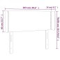 Testiera a LED Marrone Scuro 103x16x78/88 cm in Tessuto Testiera a LED Marrone Scuro 103x16x78/88 cm in Tessuto