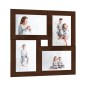 vidaXL Cornice Multipla per 4 Foto 10x15cm Marrone Scuro in MDF vidaXL Cornice Multipla per 4 Foto 10x15cm Marrone Scuro in MDF