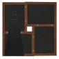 vidaXL Cornice Multipla per 4 Foto 10x15cm Marrone Scuro in MDF vidaXL Cornice Multipla per 4 Foto 10x15cm Marrone Scuro in MDF