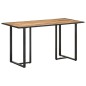 vidaXL Tavolo da Pranzo 140 cm in Legno di Mango Grezzo vidaXL Tavolo da Pranzo 140 cm in Legno di Mango Grezzo