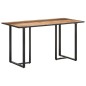 vidaXL Tavolo da Pranzo 140 cm in Legno di Mango Grezzo vidaXL Tavolo da Pranzo 140 cm in Legno di Mango Grezzo