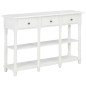 vidaXL Tavolo Consolle Bianco 120x30x76 cm in MDF vidaXL Tavolo Consolle Bianco 120x30x76 cm in MDF