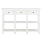 vidaXL Tavolo Consolle Bianco 120x30x76 cm in MDF vidaXL Tavolo Consolle Bianco 120x30x76 cm in MDF