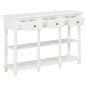 vidaXL Tavolo Consolle Bianco 120x30x76 cm in MDF vidaXL Tavolo Consolle Bianco 120x30x76 cm in MDF
