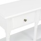vidaXL Tavolo Consolle Bianco 120x30x76 cm in MDF vidaXL Tavolo Consolle Bianco 120x30x76 cm in MDF
