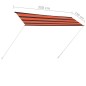 vidaXL Tenda da Sole Retrattile 300x150 cm Arancione e Marrone