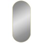 vidaXL Specchio da Parete Dorato 90x40 cm Ovale