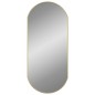 vidaXL Specchio da Parete Dorato 90x40 cm Ovale