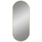 vidaXL Specchio da Parete Dorato 70x30 cm Ovale