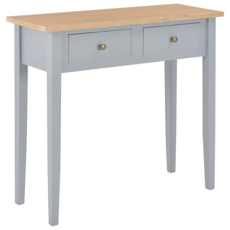 280054 vidaXL Consolle da Trucco Grigio 79x30x74 cm in Legno