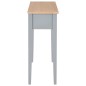 280054 vidaXL Consolle da Trucco Grigio 79x30x74 cm in Legno 280054 vidaXL Consolle da Trucco Grigio 79x30x74 cm in Legno