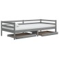 vidaXL Cassetti per Divano Letto 2 pz Grigi in Legno Massello di Pino vidaXL Cassetti per Divano Letto 2 pz Grigi in Legno Massello di Pino
