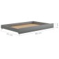 vidaXL Cassetti per Divano Letto 2 pz Grigi in Legno Massello di Pino vidaXL Cassetti per Divano Letto 2 pz Grigi in Legno Massello di Pino