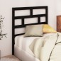 Testiera per Letto Nera 106x4x100 cm in Legno Massello di Pino Testiera per Letto Nera 106x4x100 cm in Legno Massello di Pino