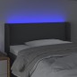 Testiera a LED Grigio Scuro 93x16x78/88 cm in Tessuto Testiera a LED Grigio Scuro 93x16x78/88 cm in Tessuto