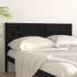 Testiera per Letto Nera 145,5x4x100cm in Legno Massello di Pino Testiera per Letto Nera 145,5x4x100cm in Legno Massello di Pino