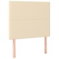 vidaXL Letto a Molle con Materasso e LED Crema 90x190 cm in Tessuto vidaXL Letto a Molle con Materasso e LED Crema 90x190 cm in Tessuto