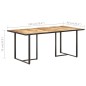 vidaXL Tavolo da Pranzo 180 cm in Legno di Mango Grezzo vidaXL Tavolo da Pranzo 180 cm in Legno di Mango Grezzo
