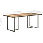 vidaXL Tavolo da Pranzo 180 cm in Legno Massello di Recupero vidaXL Tavolo da Pranzo 180 cm in Legno Massello di Recupero