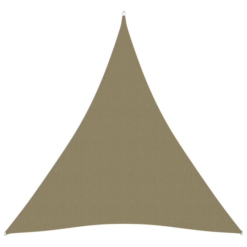 vidaXL Parasole a Vela Oxford Triangolare 5x7x7 m Beige vidaXL Parasole a Vela Oxford Triangolare 5x7x7 m Beige