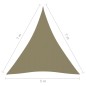 vidaXL Parasole a Vela Oxford Triangolare 5x7x7 m Beige vidaXL Parasole a Vela Oxford Triangolare 5x7x7 m Beige