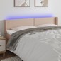 Testiera Cappuccino a LED 203x16x78/88 cm in Similpelle Testiera Cappuccino a LED 203x16x78/88 cm in Similpelle