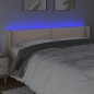 Testiera Cappuccino a LED 203x16x78/88 cm in Similpelle Testiera Cappuccino a LED 203x16x78/88 cm in Similpelle