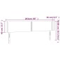Testiera Cappuccino a LED 203x16x78/88 cm in Similpelle Testiera Cappuccino a LED 203x16x78/88 cm in Similpelle