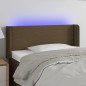 Testiera a LED Marrone Scuro 83x16x78/88 cm in Tessuto Testiera a LED Marrone Scuro 83x16x78/88 cm in Tessuto