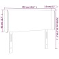 Testiera a LED Marrone 103x16x78/88 cm in Similpelle Testiera a LED Marrone 103x16x78/88 cm in Similpelle