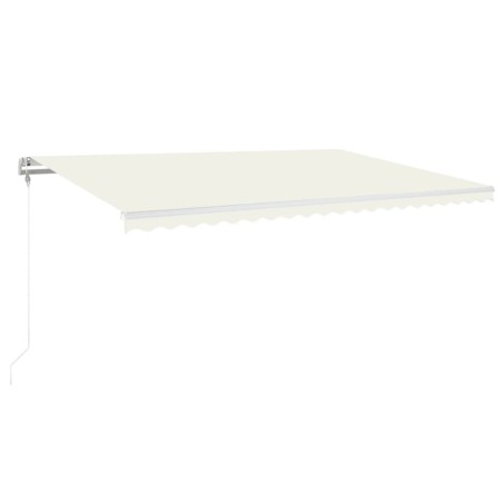 vidaXL Tenda da Sole Retrattile Automatica 500x350 cm Crema