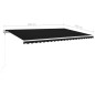 vidaXL Tenda da Sole Retrattile Automatica 500x350 cm Antracite