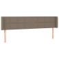 Testiera a LED Tortora 163x16x78/88 cm in Tessuto Testiera a LED Tortora 163x16x78/88 cm in Tessuto