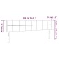 Testiera a LED Tortora 163x16x78/88 cm in Tessuto Testiera a LED Tortora 163x16x78/88 cm in Tessuto