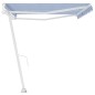 vidaXL Tenda Retrattile Automatica con Palo 500x350 cm Arancio Marrone vidaXL Tenda Retrattile Automatica con Palo 500x350 cm Arancio Marrone