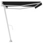 vidaXL Tenda Sole Retrattile Automatica con Palo 500x350 cm Antracite vidaXL Tenda Sole Retrattile Automatica con Palo 500x350 cm Antracite