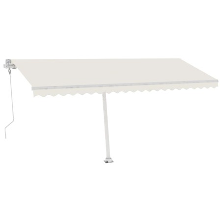 vidaXL Tenda da Sole Automatica Autoportante 500x350 cm Crema