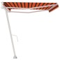 vidaXL Tenda da Sole Autoportante Automatica 500x350cm Arancio Marrone vidaXL Tenda da Sole Autoportante Automatica 500x350cm Arancio Marrone